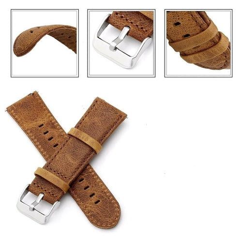 Suunto Vertical Leather Strap (Brown)