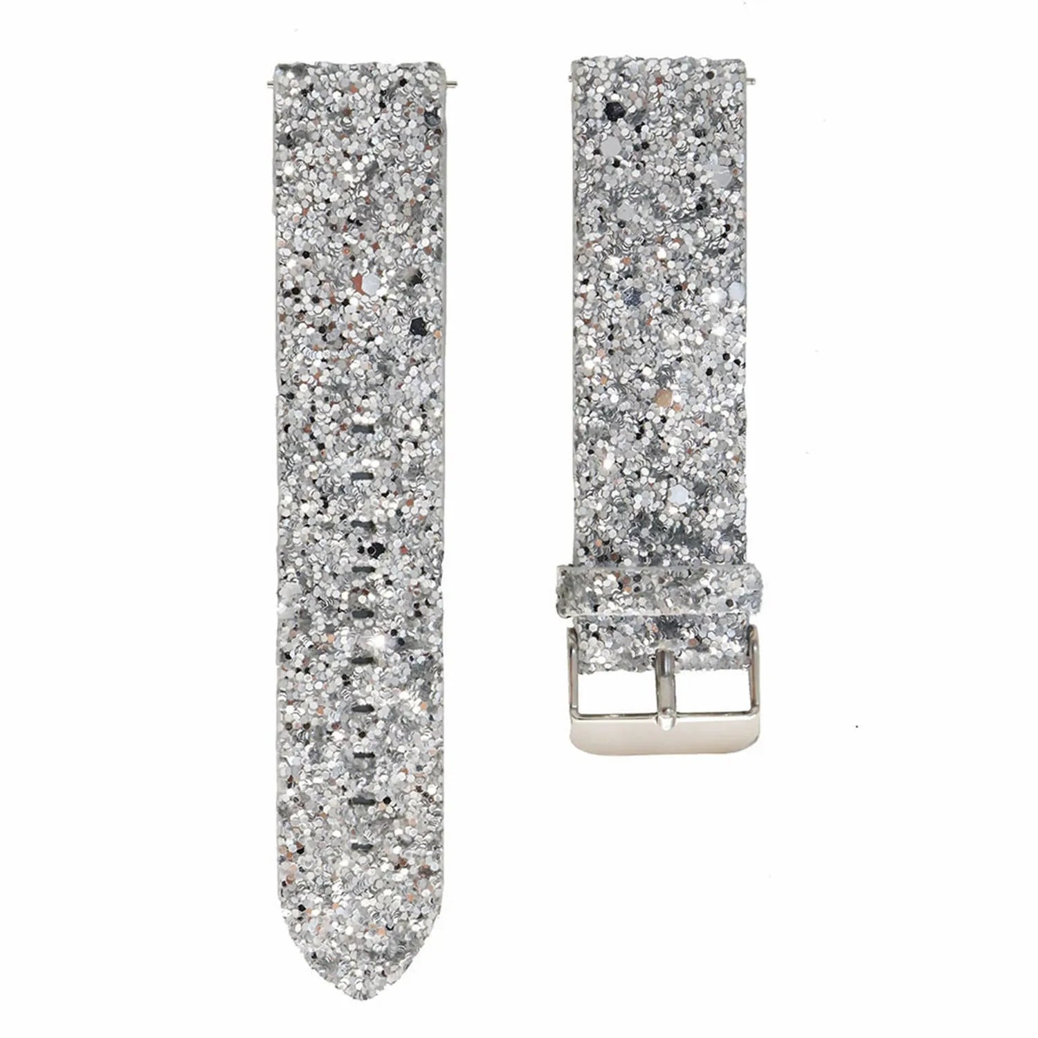 Coros Pace 2 Glitter Leather Strap (Silver)