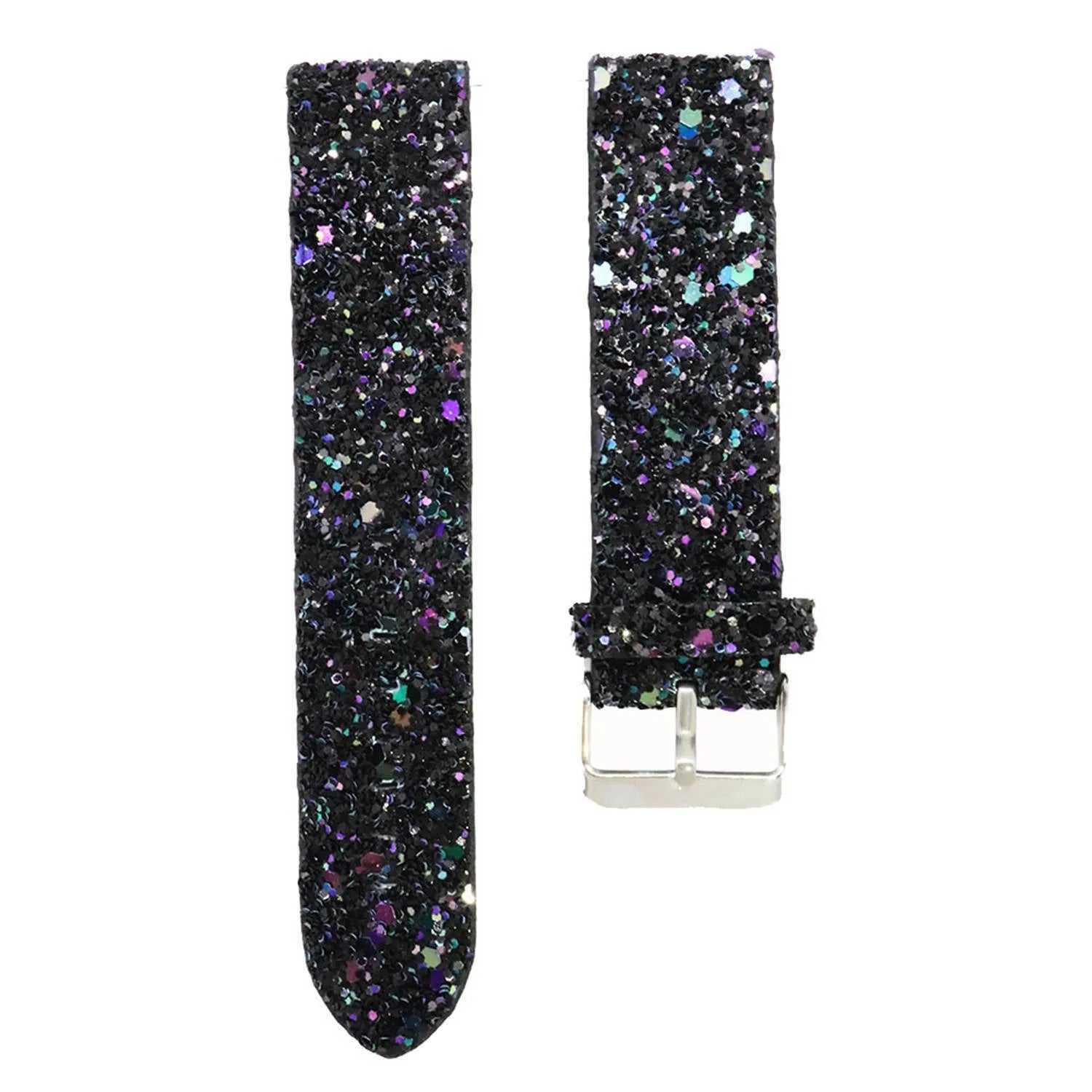Coros Apex 42mm Glitzerndes Lederarmband (Schwarz)