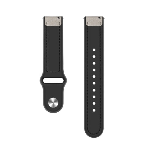 Suunto 9 Peak Pro Leder Hybrid -Armband (weiß)