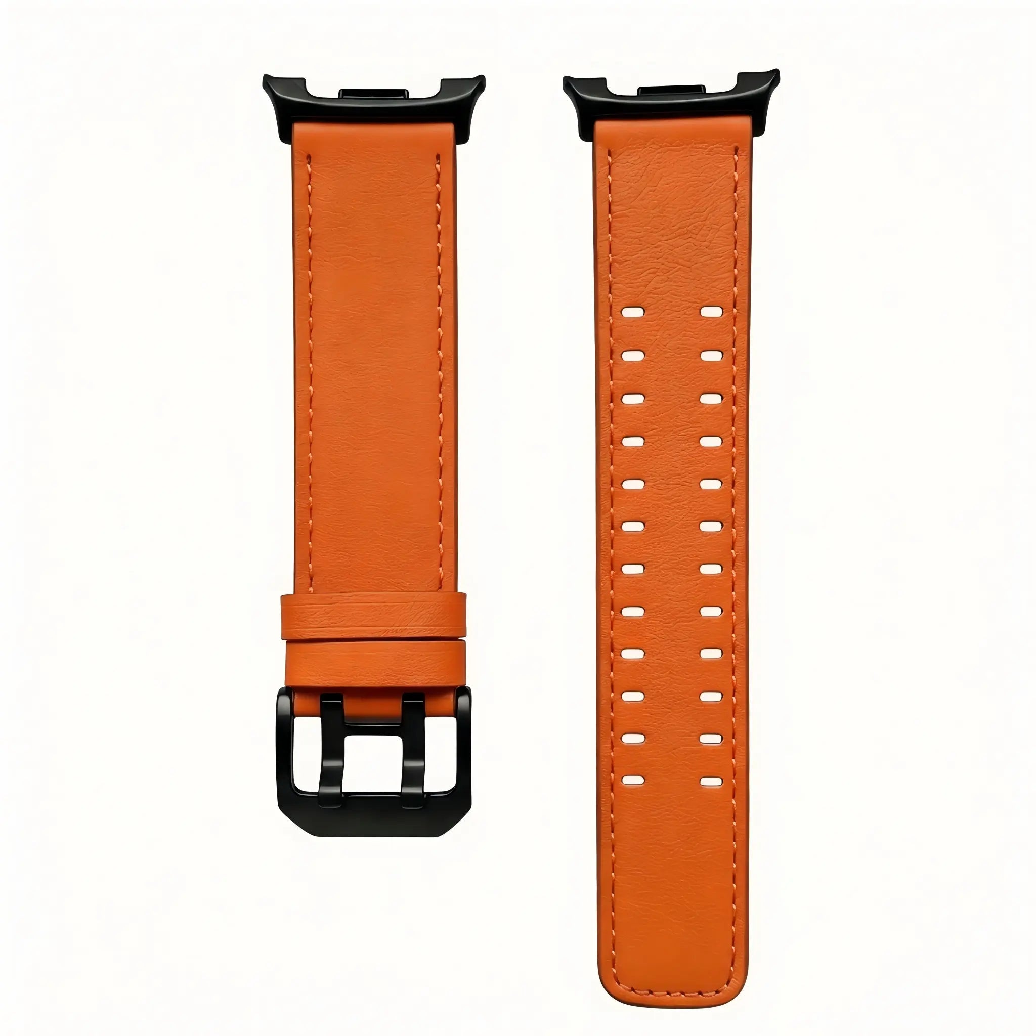 Samsung Galaxy Watch 8 Classic Doppelnadel-Lederarmband (Orange)