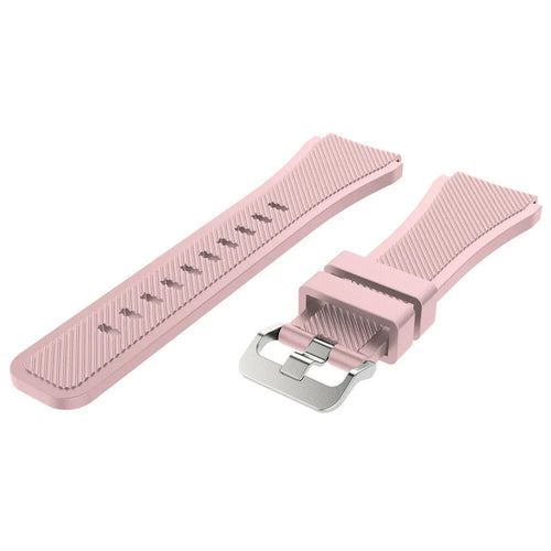 Coros Pace 4 Twill Silikonarmband (Rosa)
