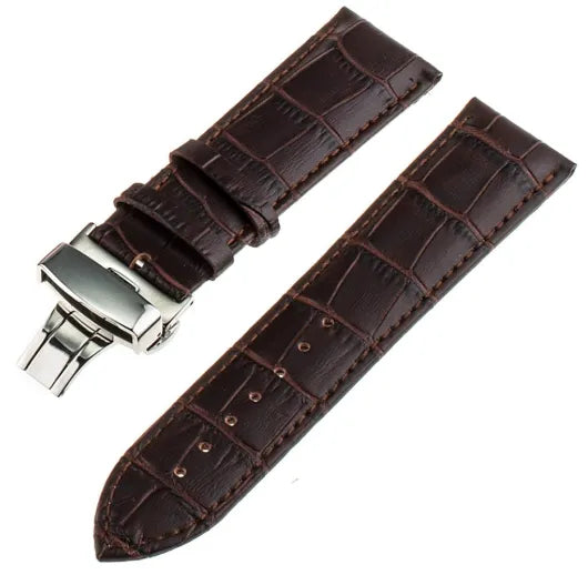 Amazfit GTR Mini Luxuriöses Lederarmband (Dunkel Braun)