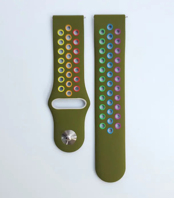Amazfit Bip U (Pro) Sportarmband (Dunkel Grün/Mehrfarbig)