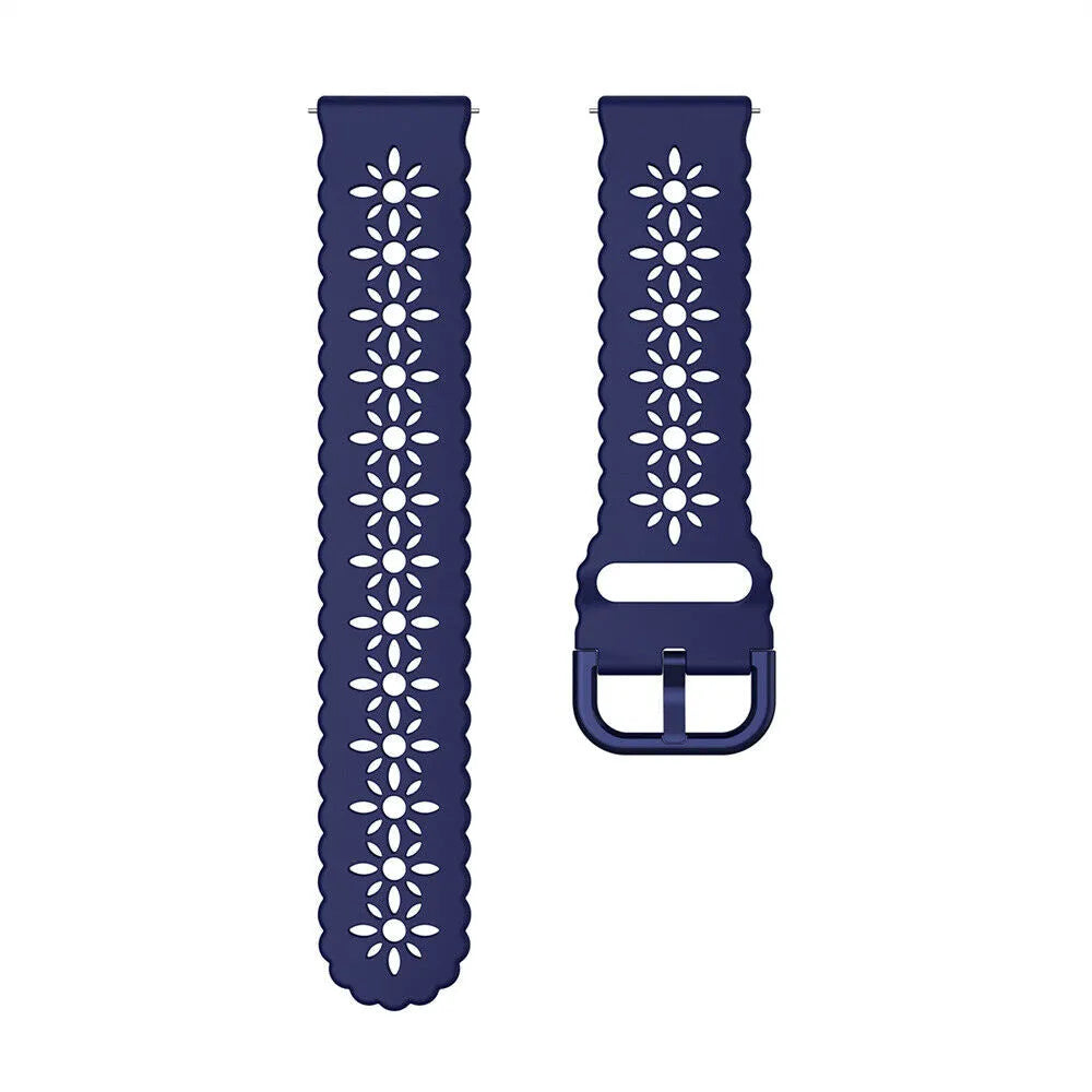 Amazfit GTR Mini Patterned Silicone Strap (Dark Blue)