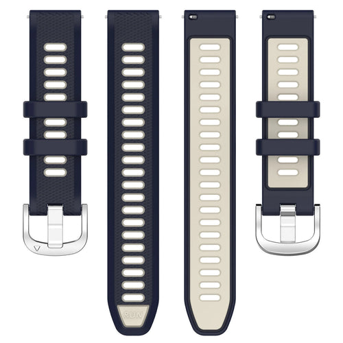 Garmin Vivoactive 6 Schnalle Sport Amrband (Dunkelblau/Beige)