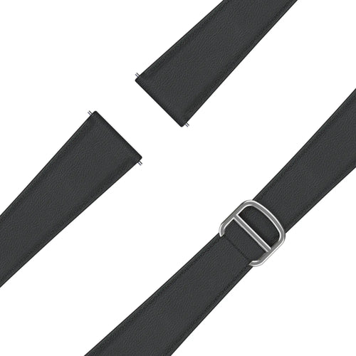 Bandz Amazfit Cheetah 2 Pro Lederarmband 'D-Type' (Schwarz)
