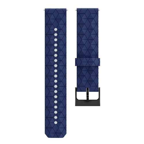 ICE Smart TKS Rectangular 1.41 'Hexagon' Silikonarmband (Dunkelblau)