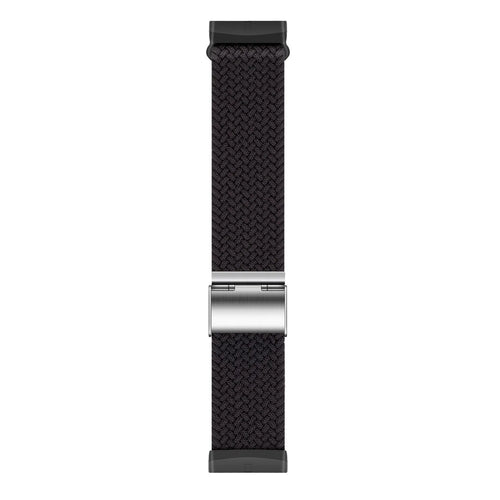 Nylon Adjustable Braided Strap, black, laid flat, joined, direct top view