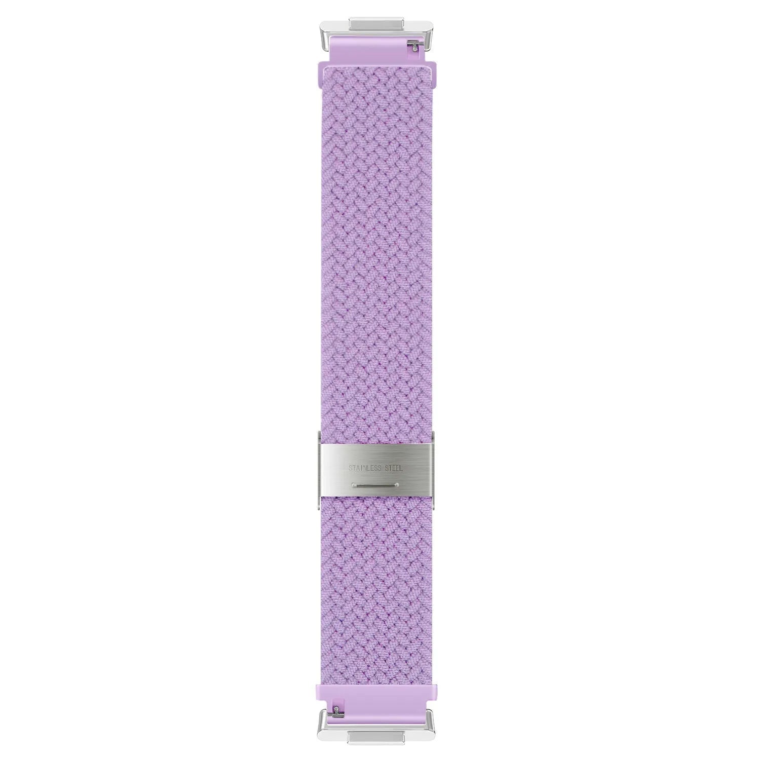 Nylon Adjustable Braided Strap, lilac, laid flat, joined, direct top view