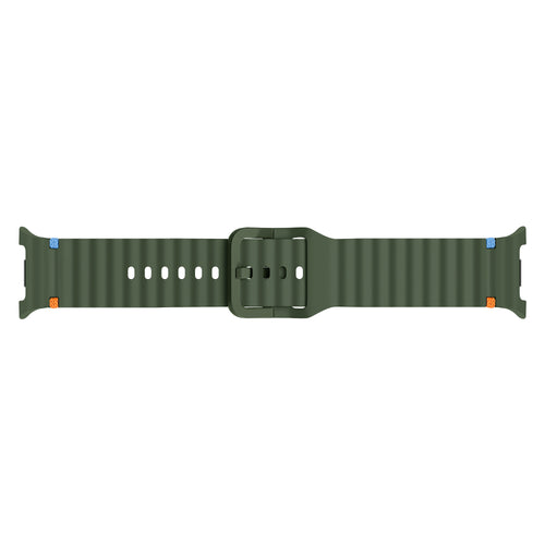 Samsung Galaxy Watch 8 - 40mm Wave Silicone Strap (Army Green)