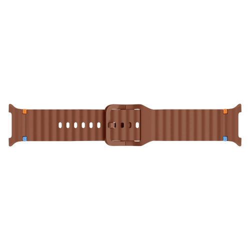 Samsung Galaxy Watch 8 - 44mm Wave Silicone Strap (Brown)