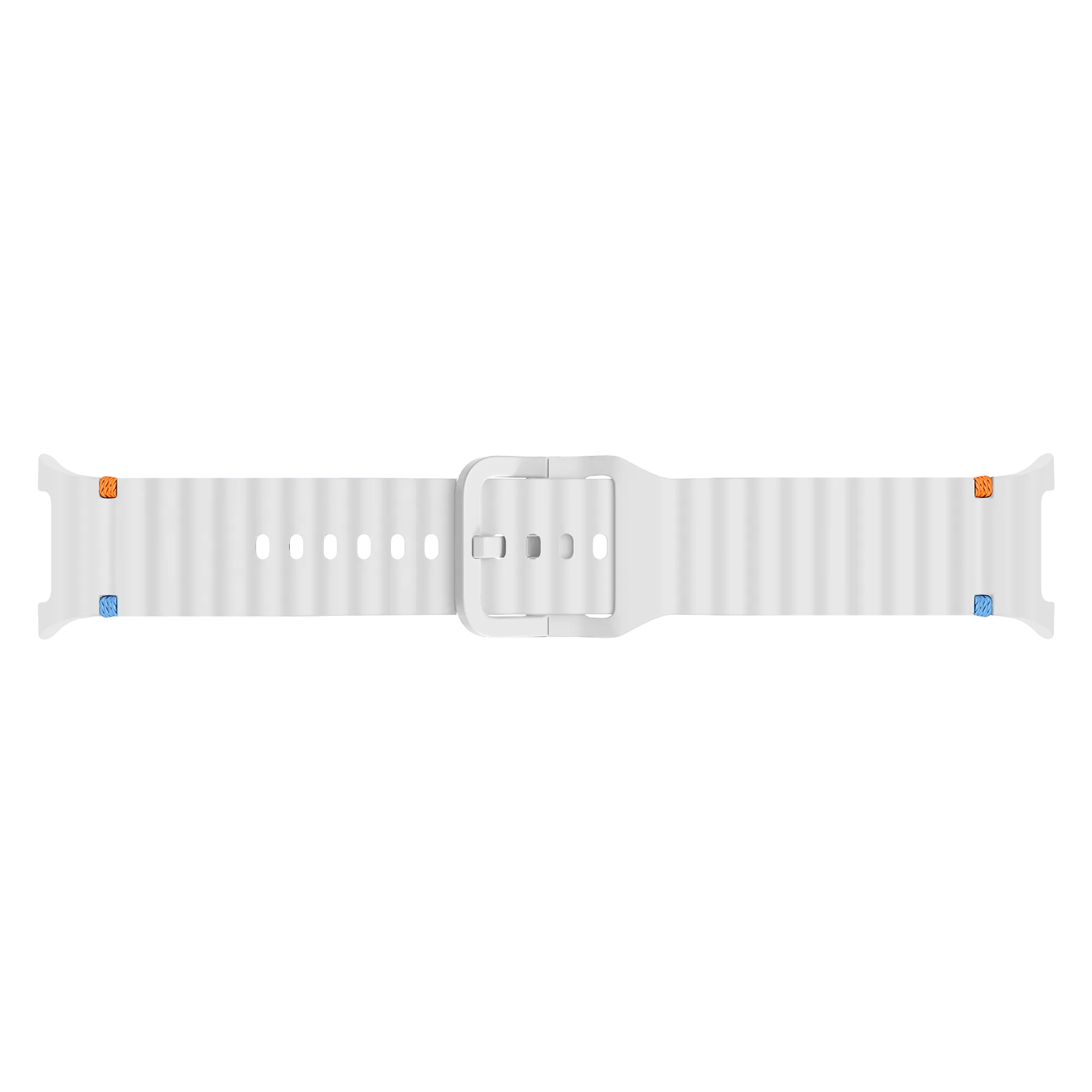 Samsung Galaxy Watch 8 - 44mm Wave Silicone Strap (White)