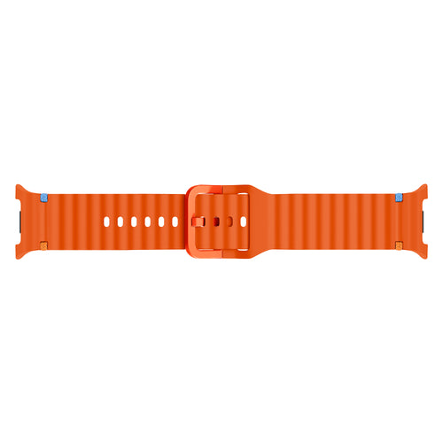 Samsung Galaxy Watch 9 - 44mm Wave Silicone Strap (Orange)