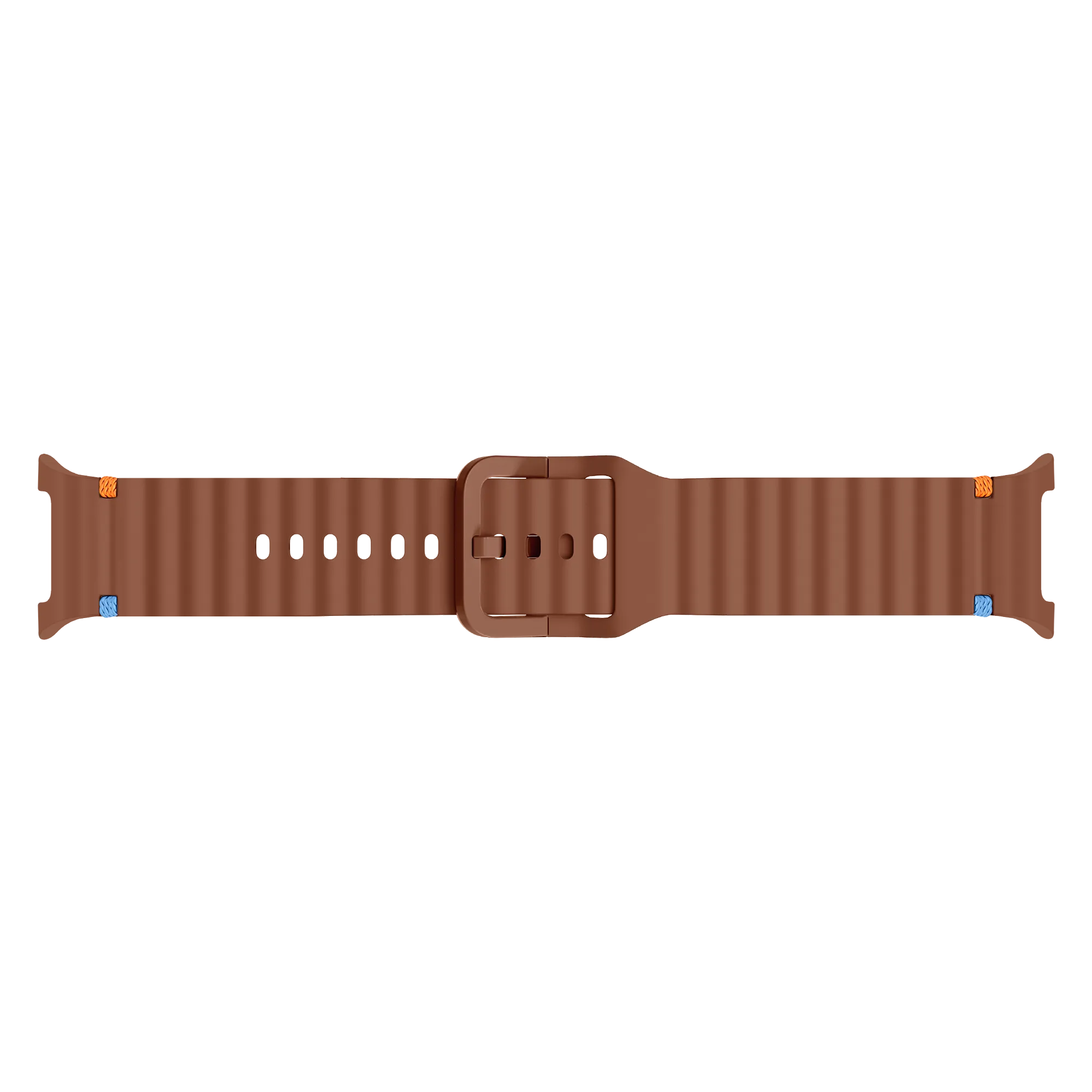Samsung Galaxy Watch 8 Classic Wave Silicone Strap (Brown)