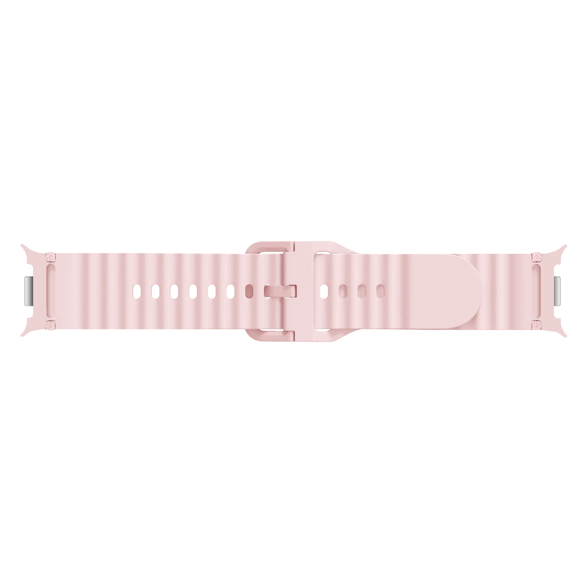Samsung Galaxy Watch 8 - 44mm Wave Silikonarmband (Rosa)