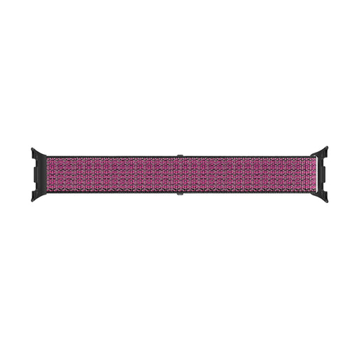 Nylon Strap, berry, laid flat, joined, direct top view