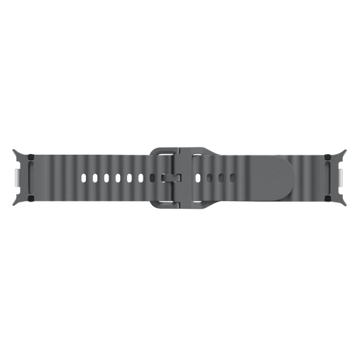 Samsung Galaxy Watch 8 - 44mm Wave Silicone Strap (Dark Grey)