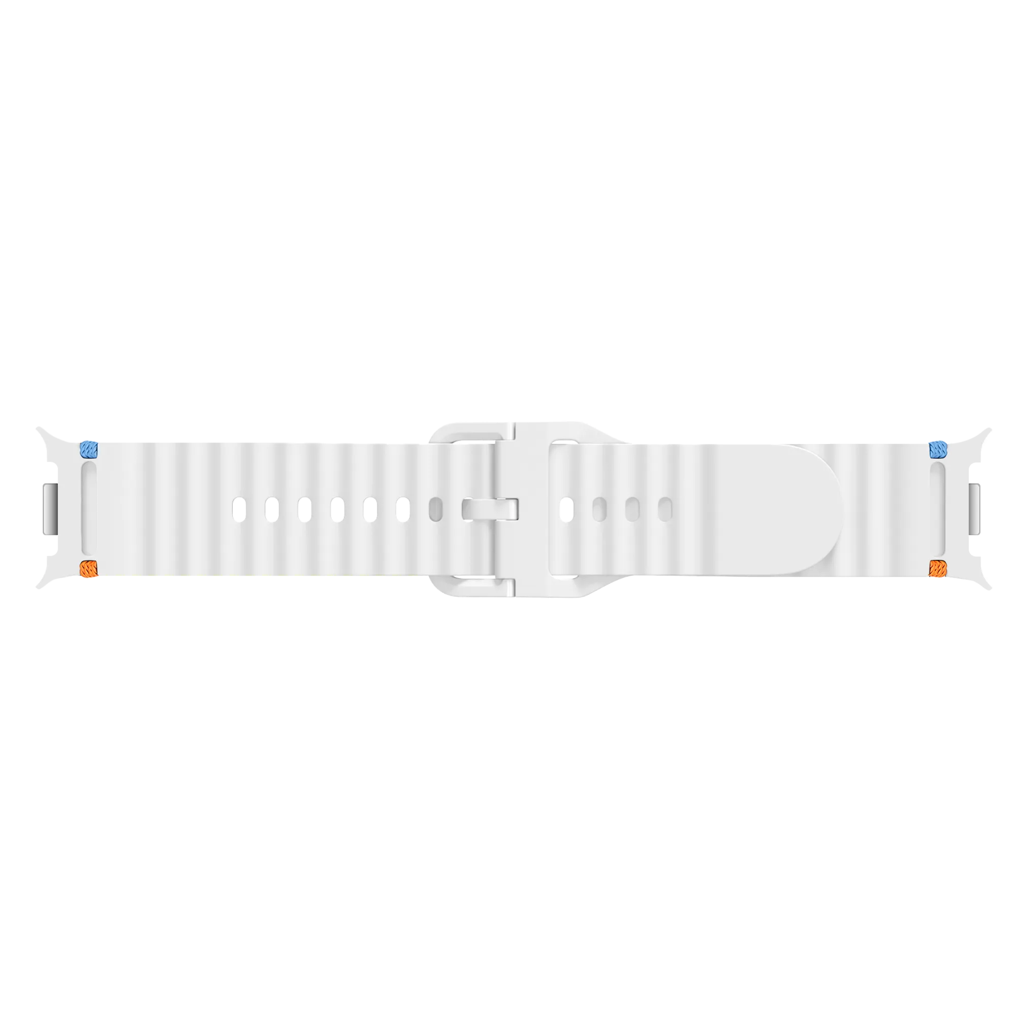 Samsung Galaxy Watch 8 Classic Wave Silicone Strap (White)