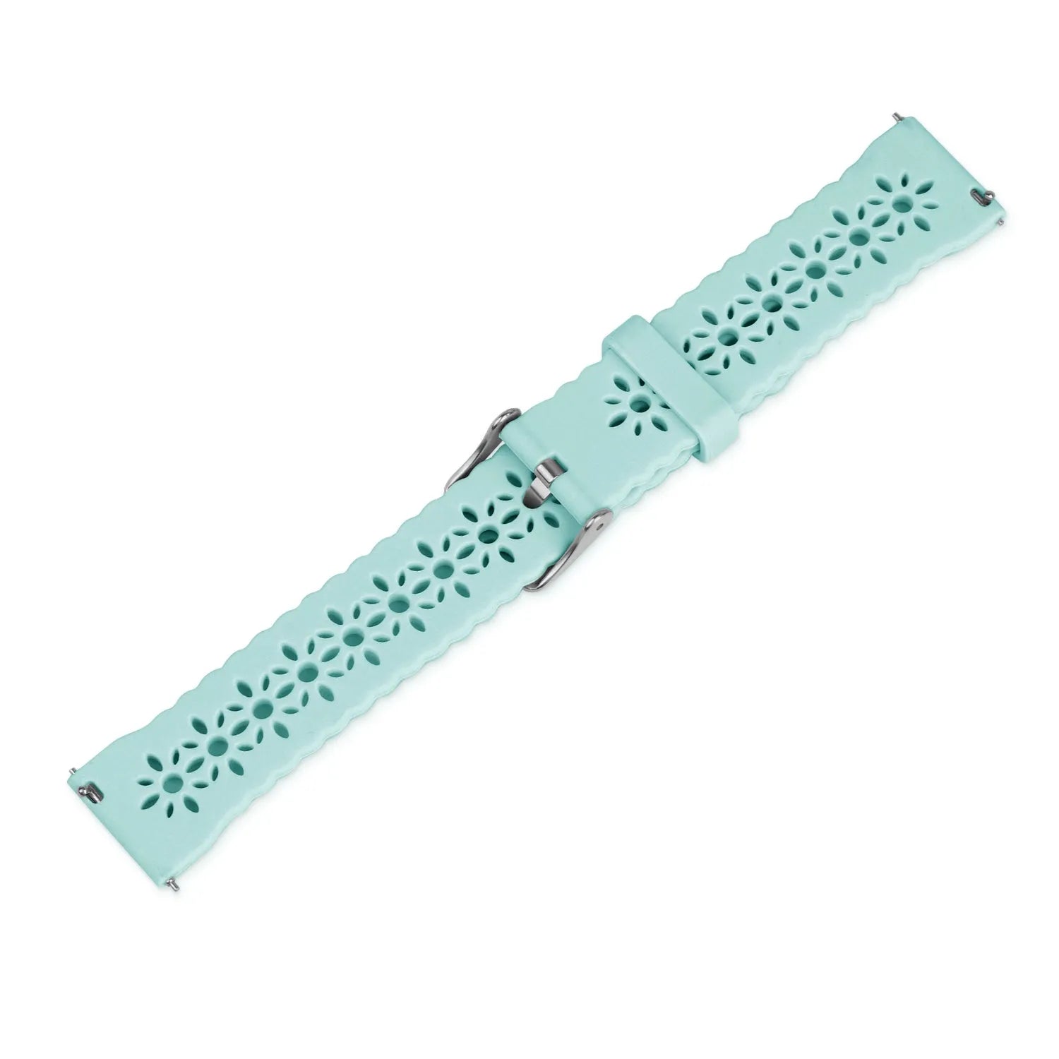 Coros Pace 2 Gemustertes Silikonarmband (Blue Sea Green)
