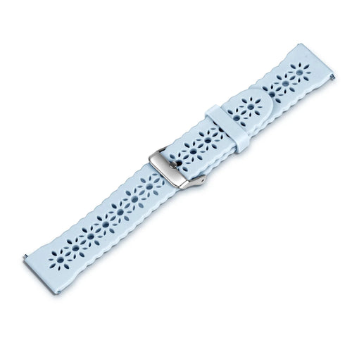 Coros Pace 2 Patterned Silicone Strap (Mist Blue)