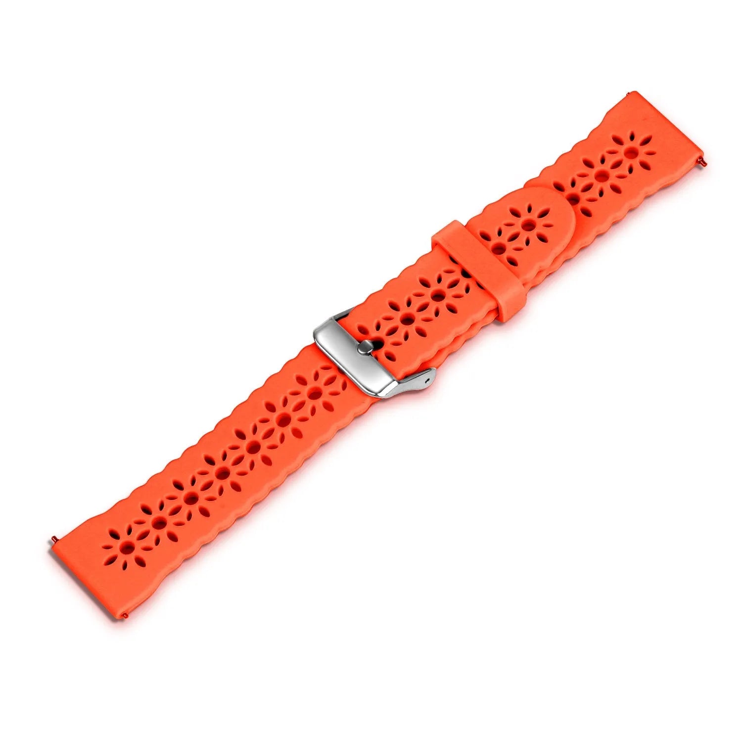 Coros Pace 2 Gemustertes Silikonarmband (Orange)
