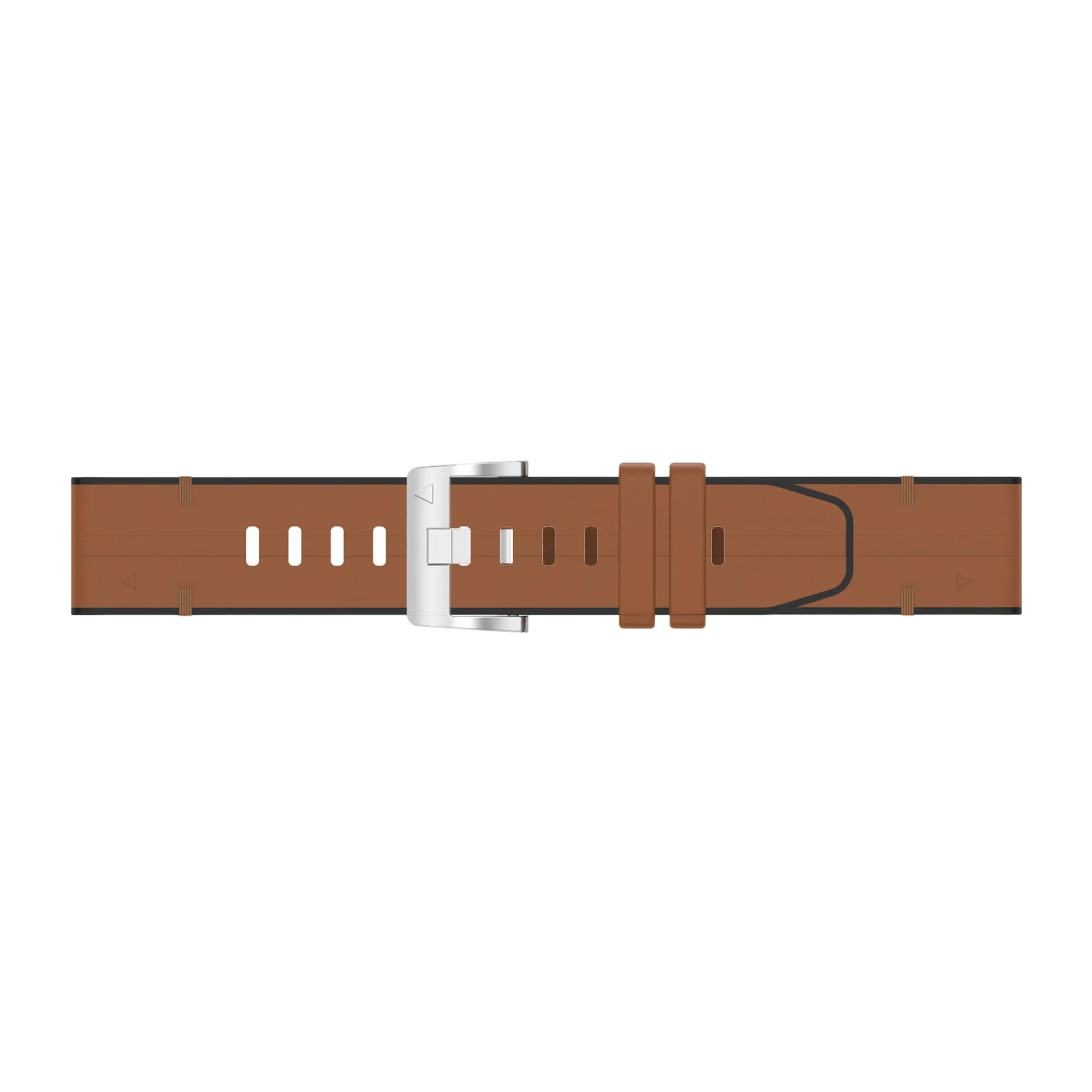 Garmin Quatix 3 / 6x / 7x Solar Leather Hybrid Strap (Brown)