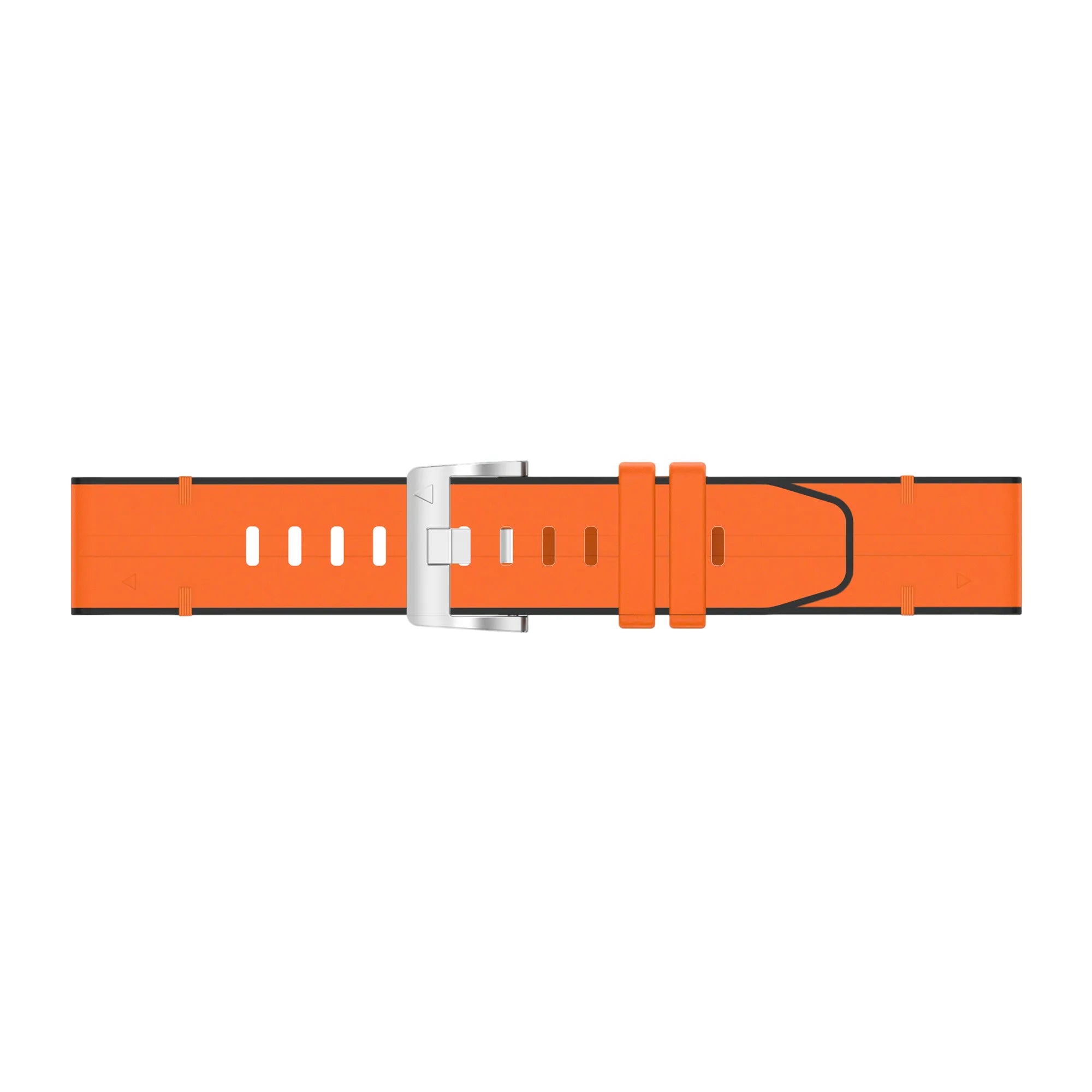 Garmin Quatix 5 / 6 / 7 Leather Hybrid Strap (Orange)