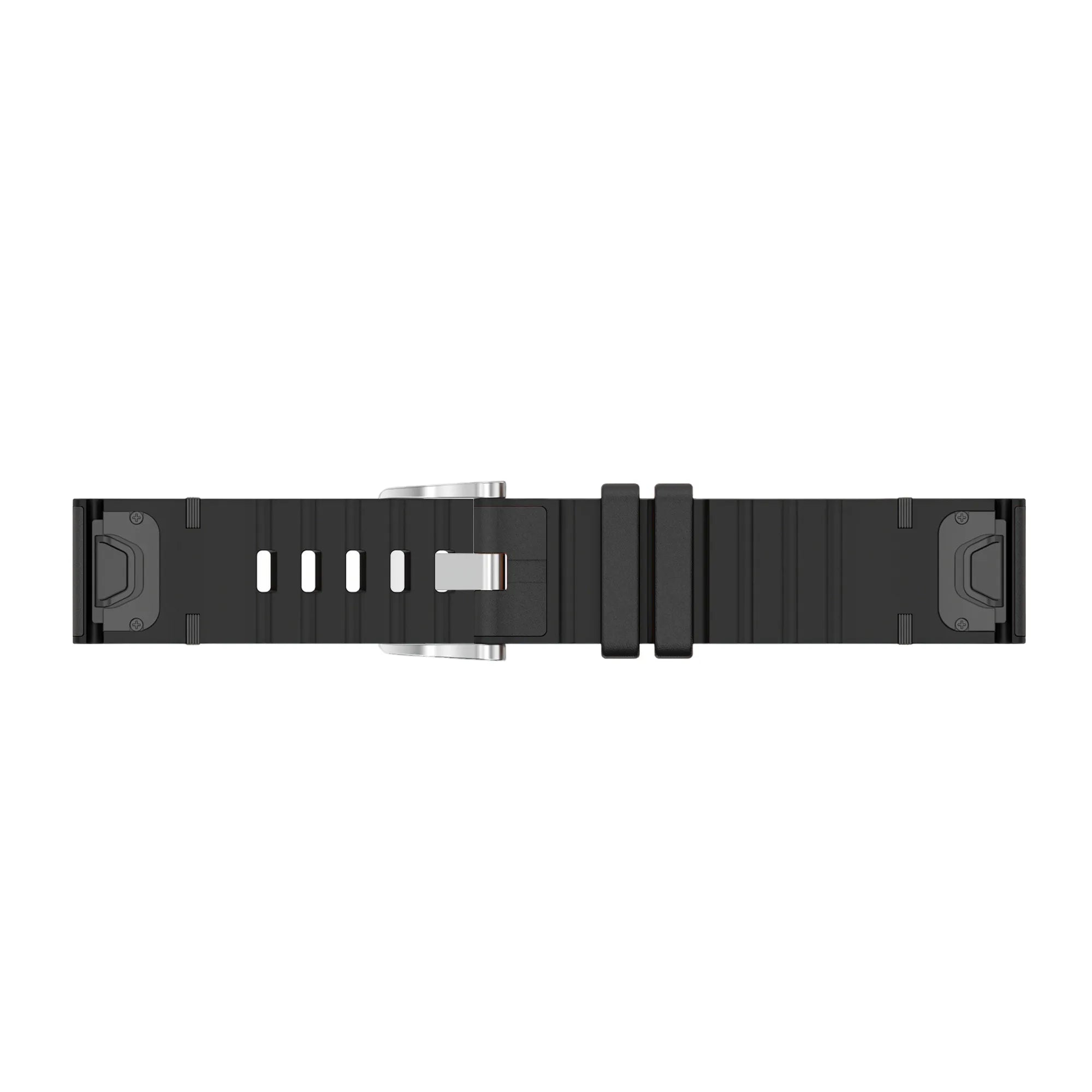 Garmin Quatix 5 / 6 / 7 Leather Hybrid Strap (Black)