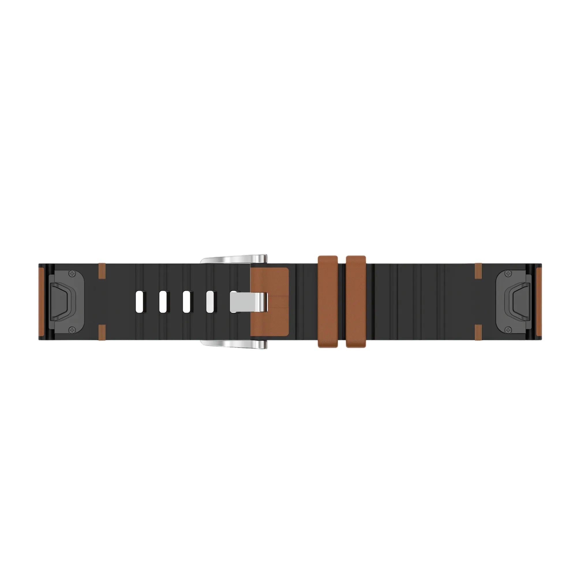 Garmin Quatix 3 / 6x / 7x Solar Leather Hybrid Strap (Brown)