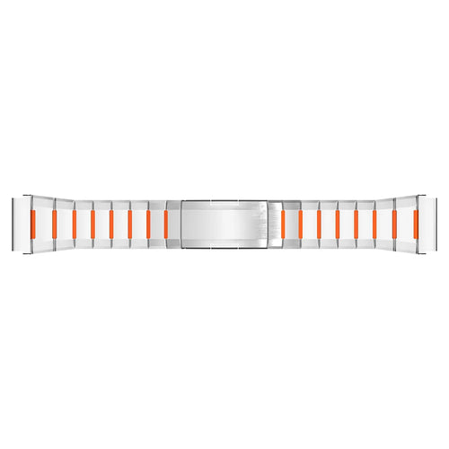 OnePlus Watch Lite 'One Push' Stahl-Hybridarmband (Titan/Orange)