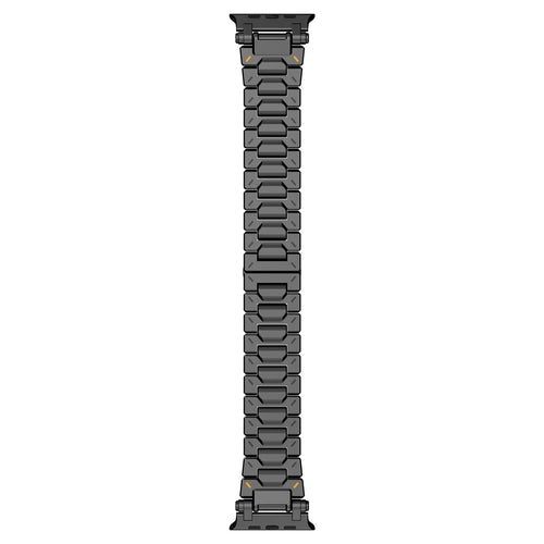 Explorer Steel Strap, black, laid flat, joined, direct top view
