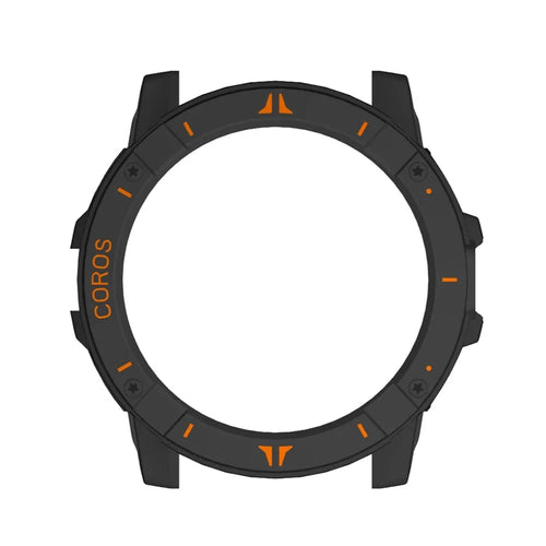 Coros Vertix 2s Hartschale-Hülle (Schwarz-Orange)