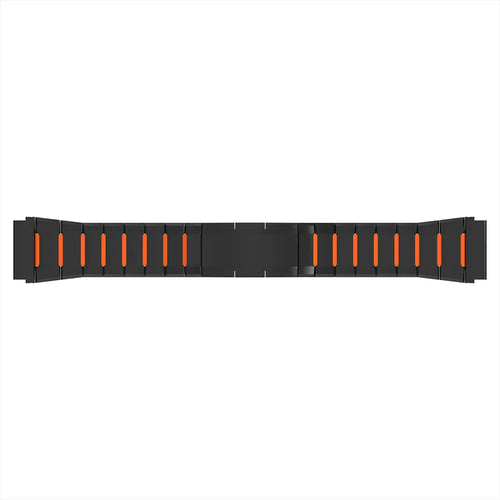 Oppo Watch X3 'One Push' Steel Hybrid Strap (Black/Orange)
