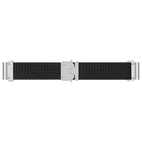 Garmin Approach S62 Braided Strap P-Buckle (Black with Silver)