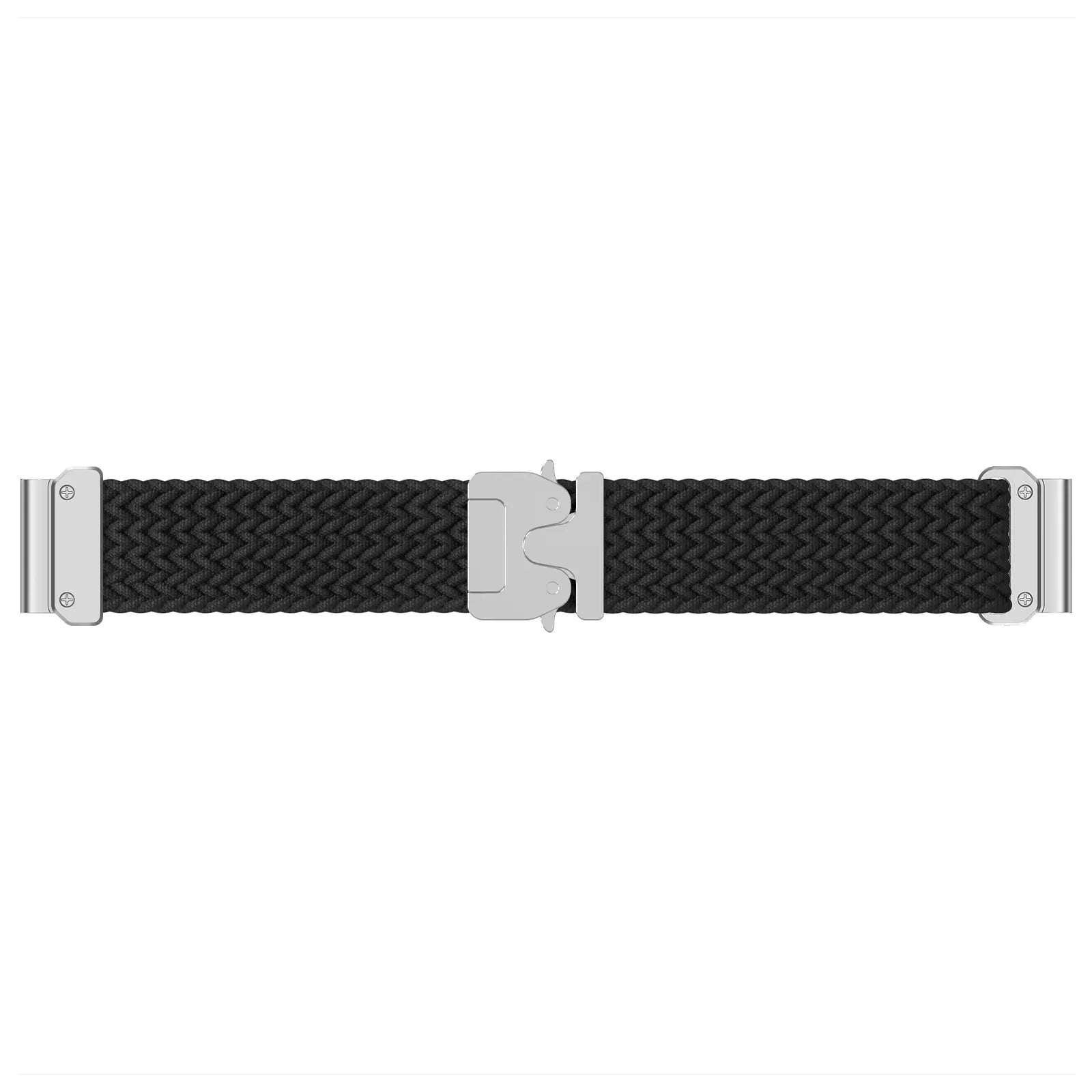 Garmin Approach S62 Braided Strap P-Buckle (Black with Silver)