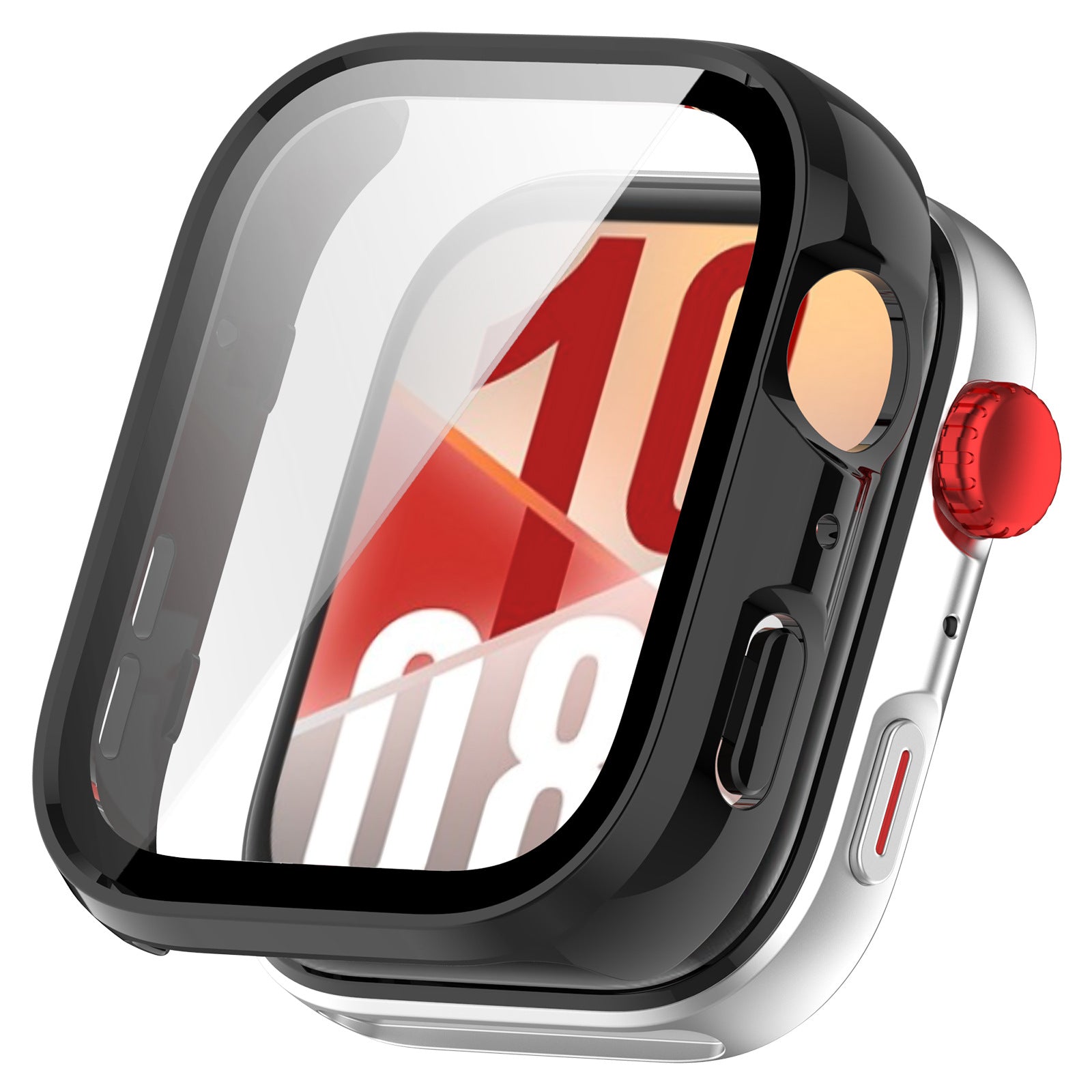 Huawei Watch Fit 4 Hard Case mit Glas (Schwarz)