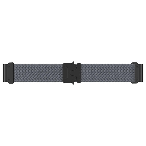 Garmin Quatix 8 Pro - 47mm Braided Strap P-Buckle (Dark Grey with Black)