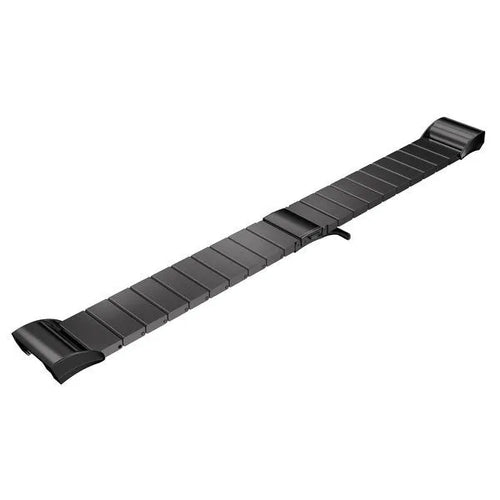 Metal Strap, black, laid flat, joined, direct top view