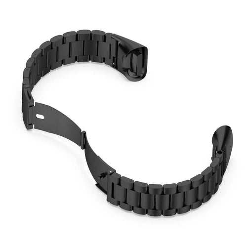 Steel Strap, black, laid flat, joined, direct top view