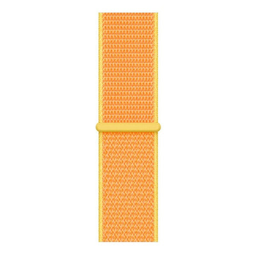 Nylon Strap, light yellow, laid flat, joined, direct top view