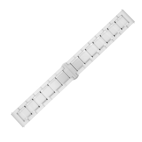 Samsung Galaxy Watch 5 Pro Ceramic Link Strap (White/Silver)