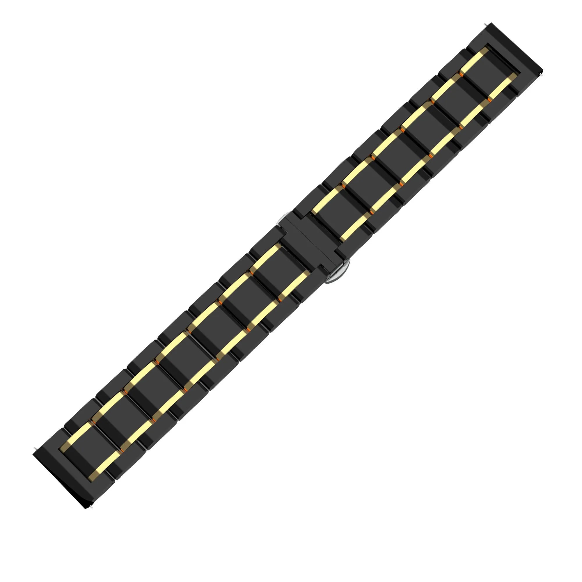 Amazfit Bip U (Pro) Keramik Stahlarmband (Schwarz/Gold)