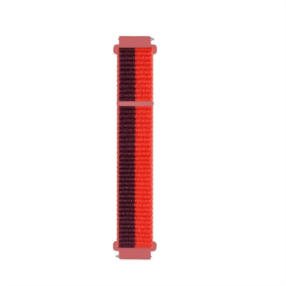 Nylon Strap, cherry magenta, laid flat, joined, direct top view