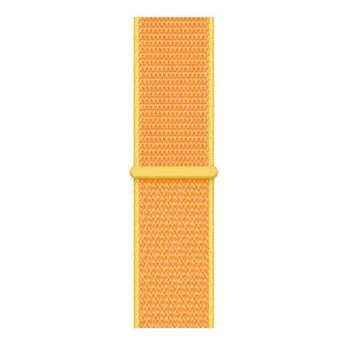 Nylon Strap, light yellow, laid flat, joined, direct top view