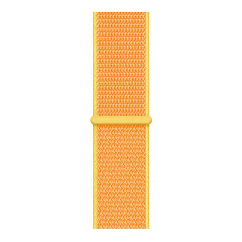 Nylon Strap, light yellow, laid flat, joined, direct top view