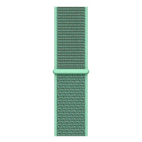 Nylon Strap, mint, laid flat, joined, direct top view