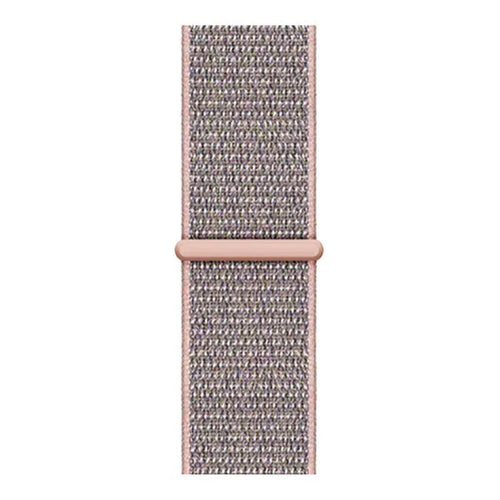 Nylon Strap, pink sand, laid flat, joined, direct top view