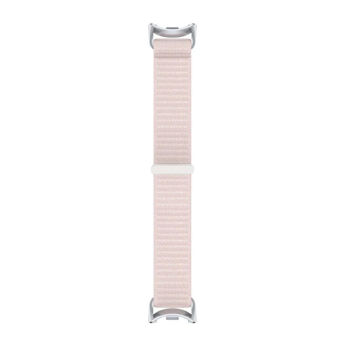 Modern Nylon Strap, light pink, laid flat, joined, direct top view