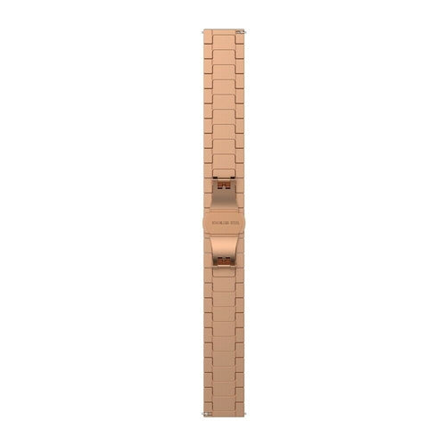 Metal Strap, rose gold, laid flat, joined, direct top view
